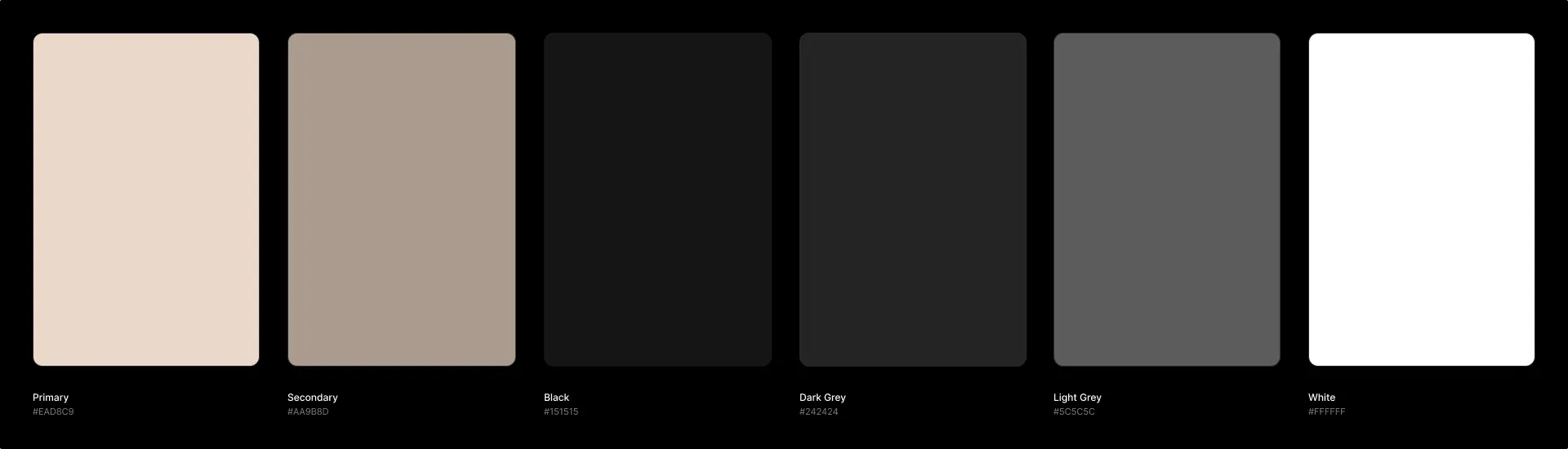 Orleans brand colour palette overview